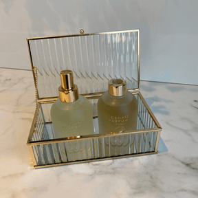 Caixa em Vidro com Metal 21cm P