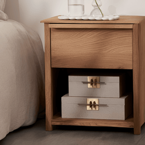 Caixa Decorativa em MDF e PU Cinza 25,5cm P