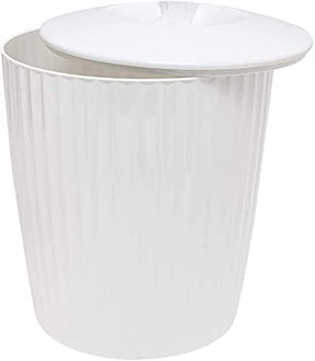 Cesto de Lixo Lixeira Groove Branco 5 Litros