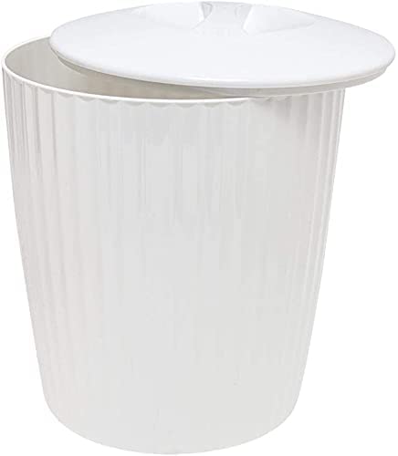 Cesto de Lixo Lixeira Groove Branco 5 Litros