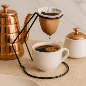 Coador de Café com Suporte Fast Coffee Preto