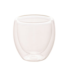 Copo para Café Parede Dupla em Vidro Borossilicato Transparente 70ml