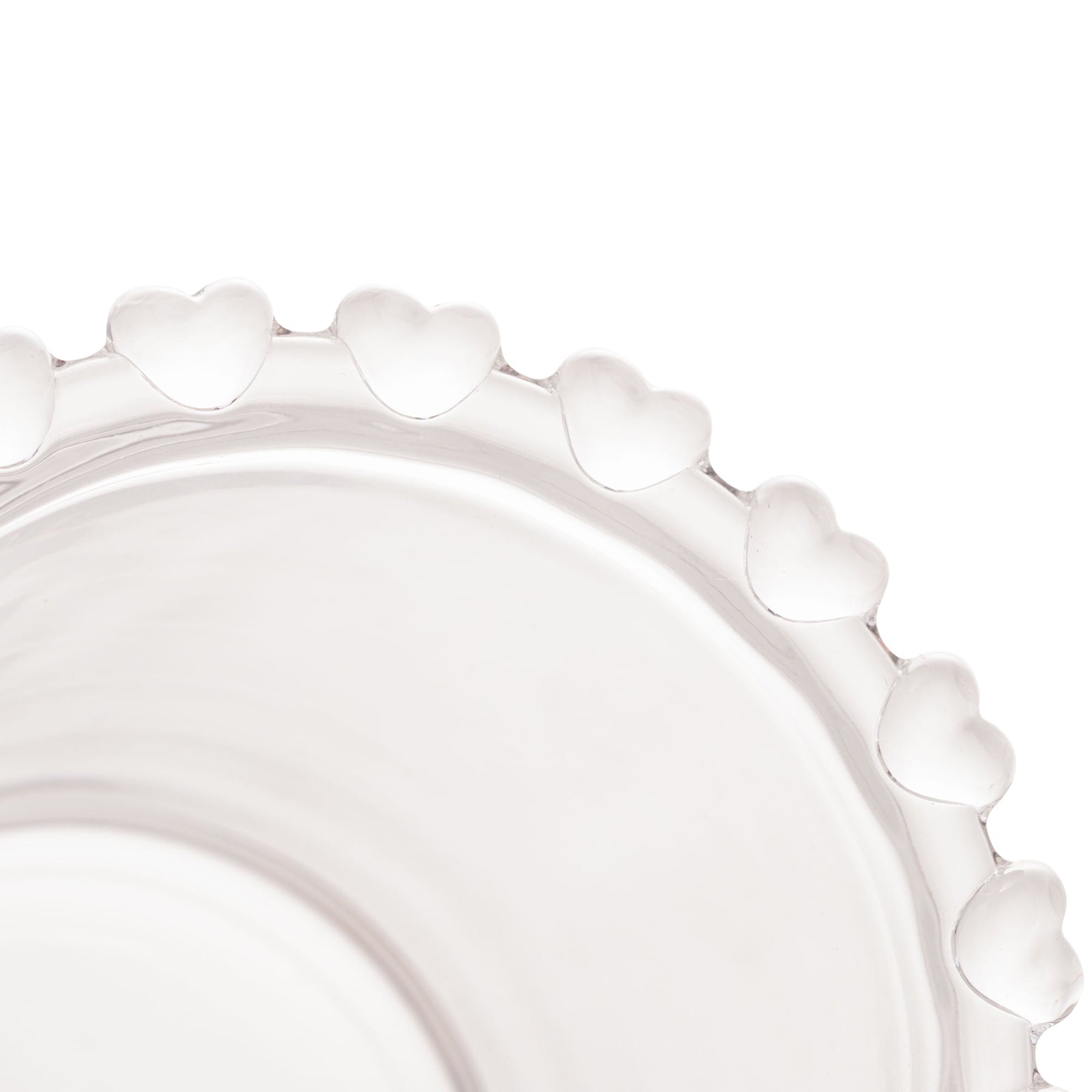 Copo Porta Talheres de Cristal de Chumbo com Detalhes em Formato de Coração