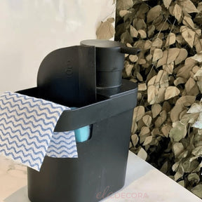 Dispenser Porta Detergente e Organizador de Pia Trium Preto 650 Ml