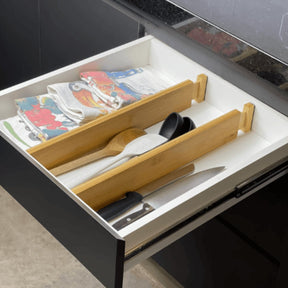 Divisória de Gavetas Ajustável Keep de Bambu 56cm