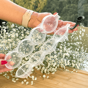 Forma para Gelo 4 Cavidades Redondas de Plástico 250ml