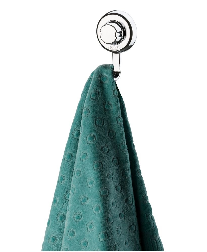 Gancho de Parede para Pendurar Multiuso Cromado com Ventosa - Fácil Instalação