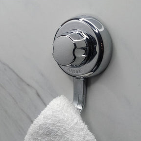 Gancho de Parede para Pendurar Multiuso Cromado com Ventosa - Fácil Instalação