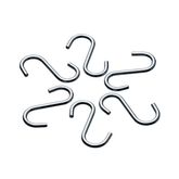 Gancho para Barra Tubular Cromado - 6 Unidades