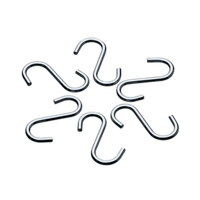 Gancho para Barra Tubular Cromado - 6 Unidades