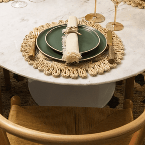 Guardanapo Avulso Coloratta com Franjas Natural 45cm