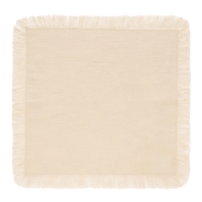 Guardanapo Avulso Coloratta com Franjas Natural 45cm