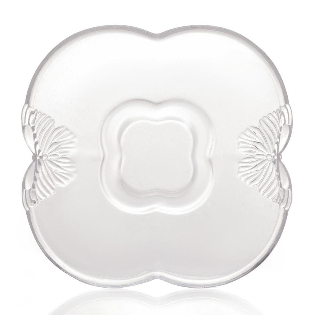 Jogo 4 Xicaras de Café com Pires de Vidro Butterfly 80ml