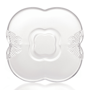 Jogo 4 Xicaras de Café com Pires de Vidro Butterfly 80ml