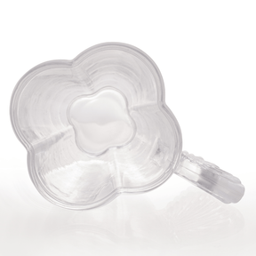 Jogo 4 Xícaras de Chá com Pires em Vidro Butterfly 180ml