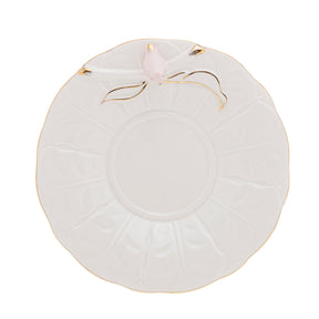 Jogo 4 Xicaras para Chá em Porcelana Birds Branca 200ml