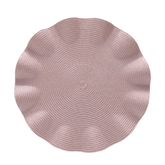 Jogo Americano Redondo Avulso Luna Wave Rose 38cm