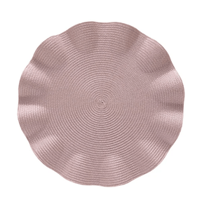 Jogo Americano Redondo Avulso Luna Wave Rose 38cm