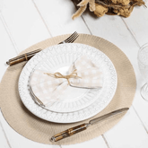 Jogo Americano Redondo Serenity Areia 38cm