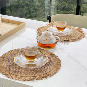 Jogo de 4 Xícaras de Chá com Pires Golden Bird - 180ml