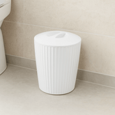 Cesto de Lixo Lixeira Groove Branco 5 Litros