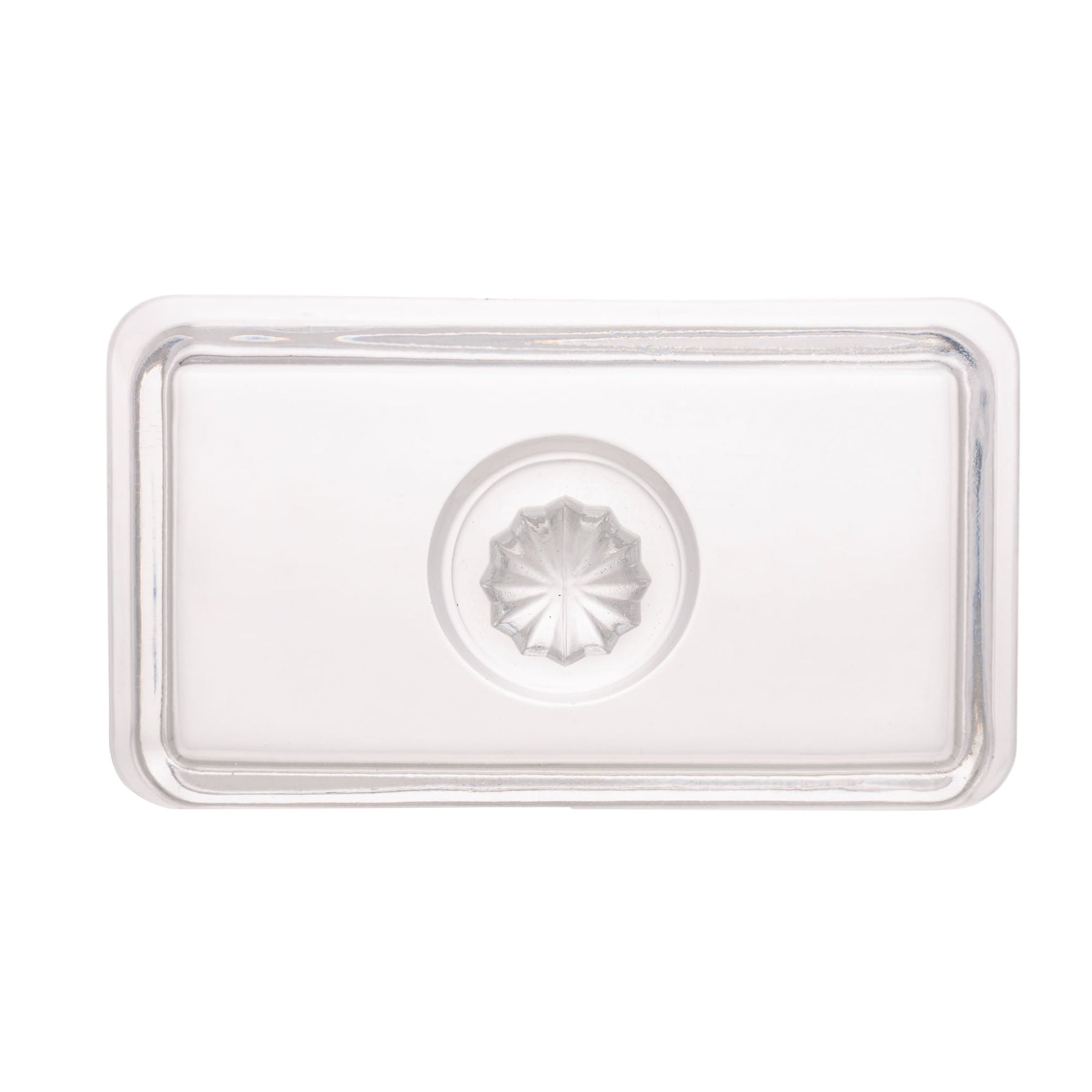 Manteigueira Cristal de Chumbo com Tampa Pearl 17cm x 10,5cm x 10cm