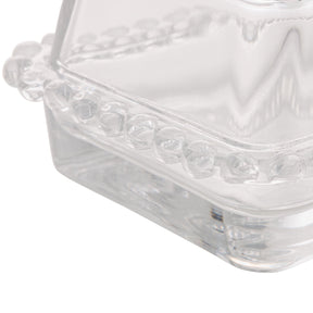 Manteigueira Cristal de Chumbo com Tampa Pearl 17cm x 10,5cm x 10cm