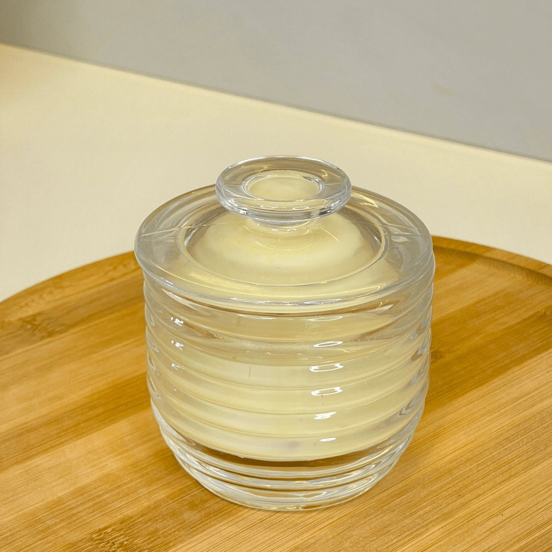 Manteigueira Francesa Colmeia de Vidro 10,5cm