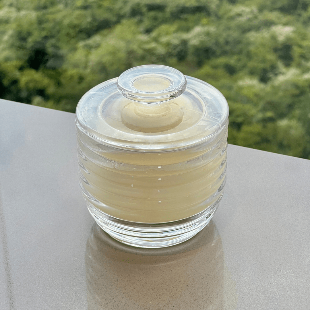 Manteigueira Francesa Colmeia de Vidro 10,5cm