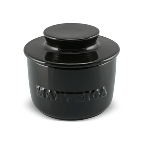 Manteigueira Francesa em Cerâmica Preta 250g