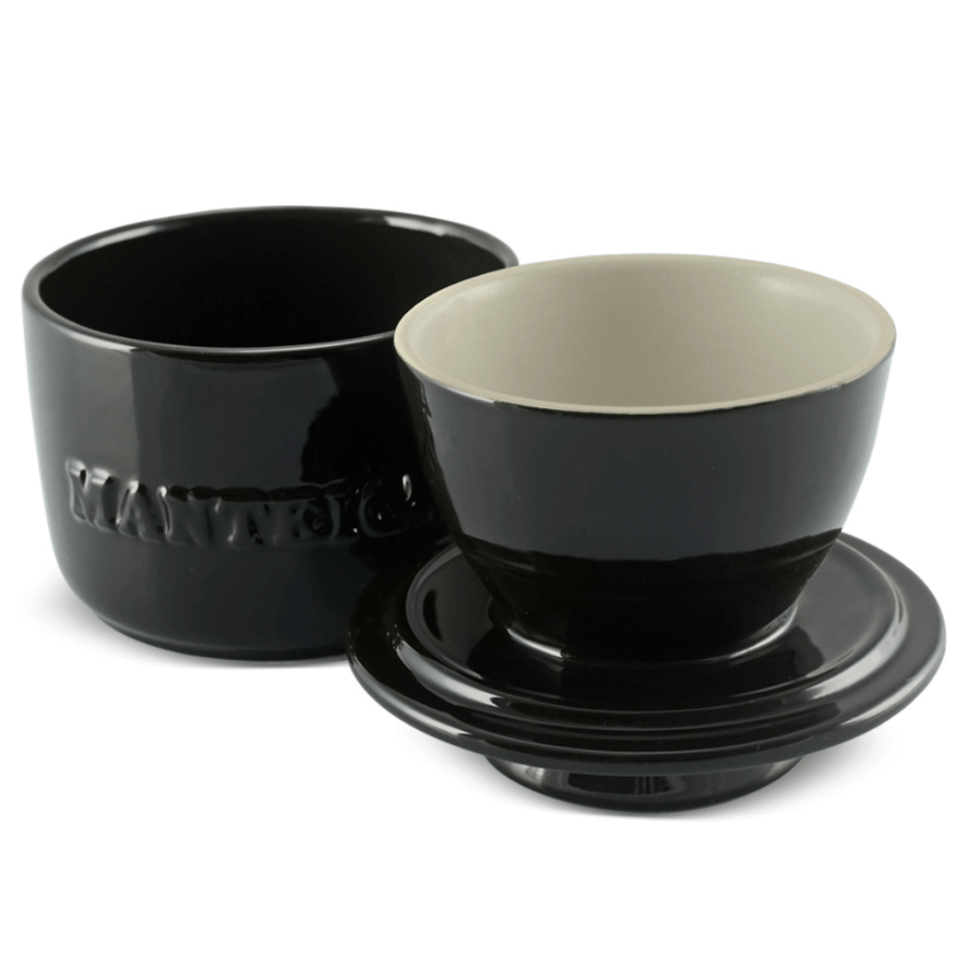 Manteigueira Francesa em Cerâmica Preta 250g