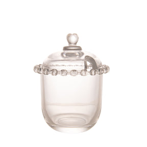 Meleira de Cristal Chumbo com Pegador e Detalhes em Formato de Coração