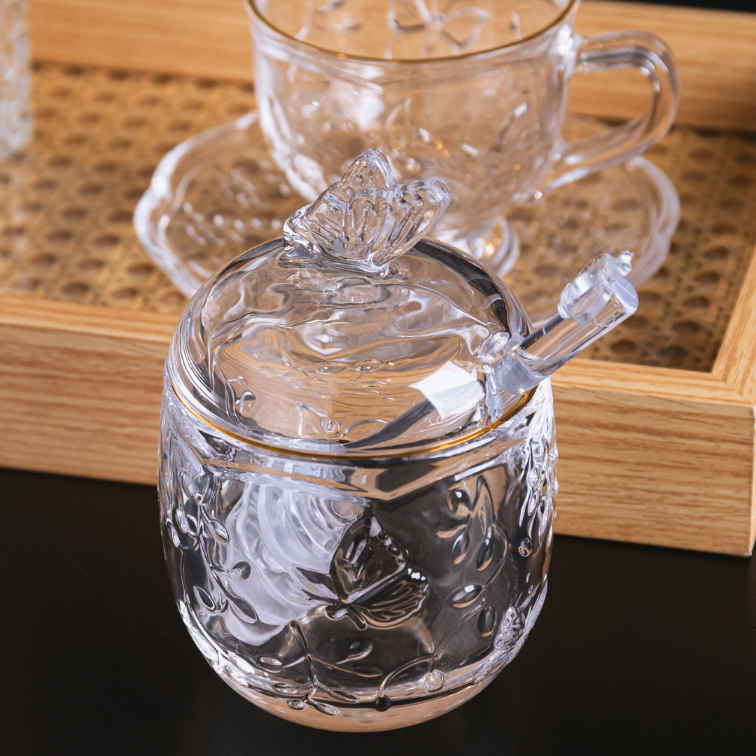 Meleira com Pegador de Cristal New Butterfly com Fio de Ouro 250ml