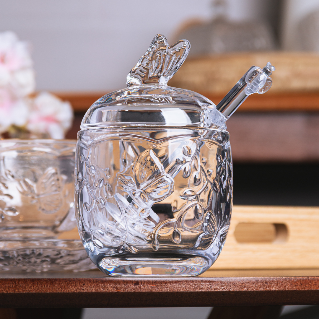 Meleira com Pegador de Cristal New Butterfly com Fio de Ouro 250ml