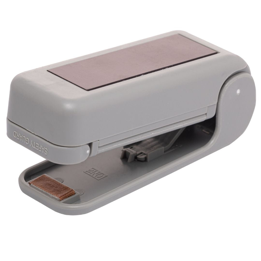 Mini Seladora de Embalagem em Plástico com Imã Cinza