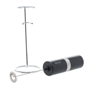 Mixer Elétrico para Bebidas em Aço Inox e Plástico com Suporte