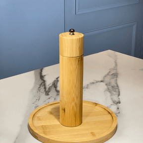 Moedor Manual para Sal e Pimenta Moulin de Bambu 21cm