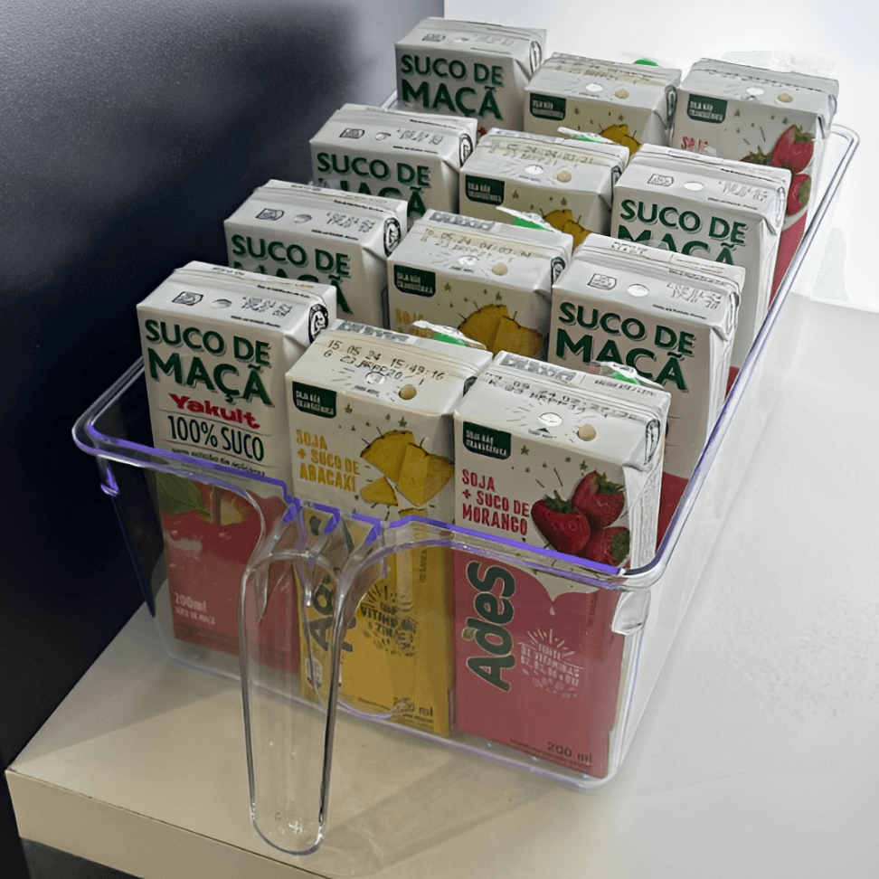 Organizador de Geladeira Retangular com Pegador 31,4cm