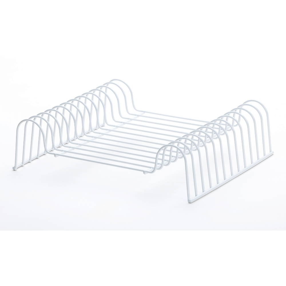 Organizador De Pratos 12 Posições 20 cm Branco