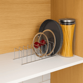 Organizador de Tampas, Formas, Travessas e Frigideiras Aço Carbono Cromado