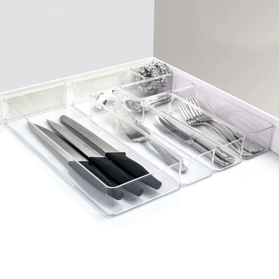 Organizador Encaixa Multiuso Retangular Transparente 29,2cm