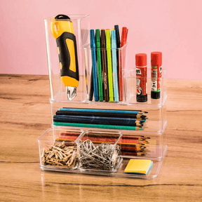 Organizador Encaixa Retangular Transparente 21,9cm