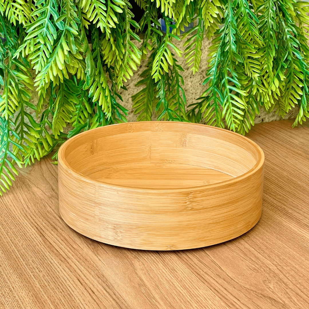 Organizador Giratório Keep de Bambu 25cm