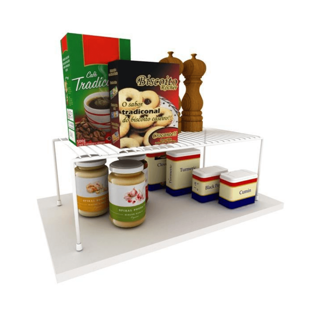 Organizador Para Armário Grande Branco 42cm