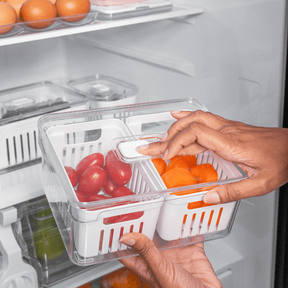 Pote para Geladeira Clear Fresh com 2 Cestos 2,2L