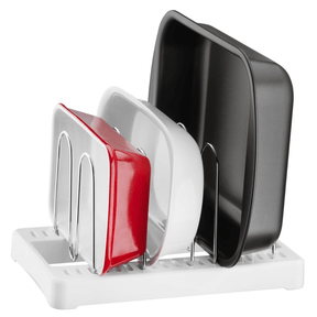 Organizador de Formas, Travessas e Frigideiras Branco