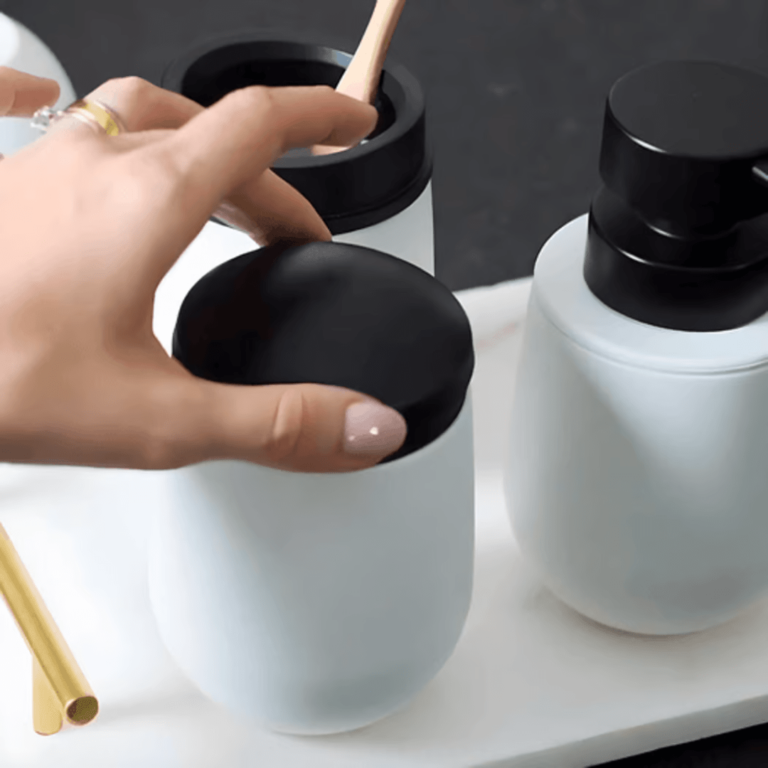 Porta Escova Belly Soft Branco 20cm