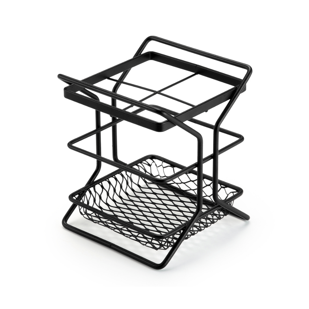 Porta Talher Com Divisória Linha Black Aço Preto