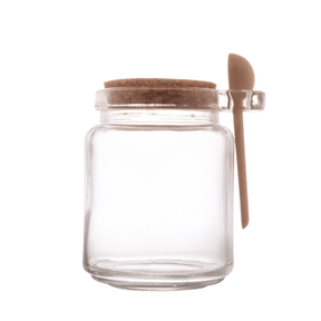 Porta Tempero de Vidro com Colher de Bambu 240ml