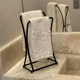 Porta Toalha Lavabo Black Aço Preto